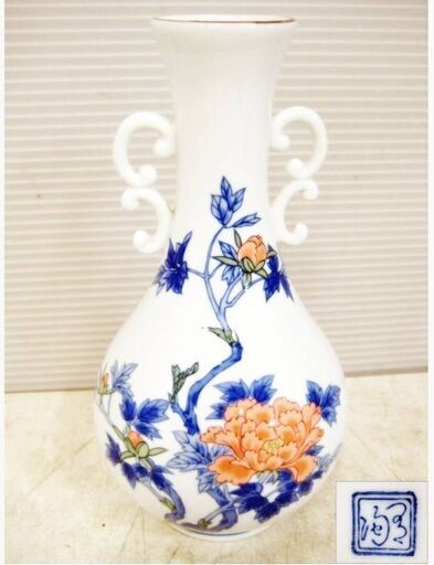 セール‼️アンティーク 有田焼 手描き 陽刻 蘭 壺 花瓶33,001～の商品
