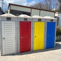 仮設トイレ 中古清掃済み 簡易洋式タイプ 一台 色選択可能