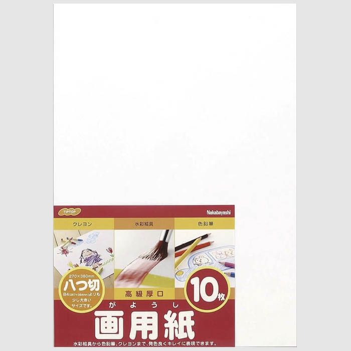 ナカバヤシ 画用紙 八ツ切 10枚束 SD-カ-101の通販｜画用紙｜画材