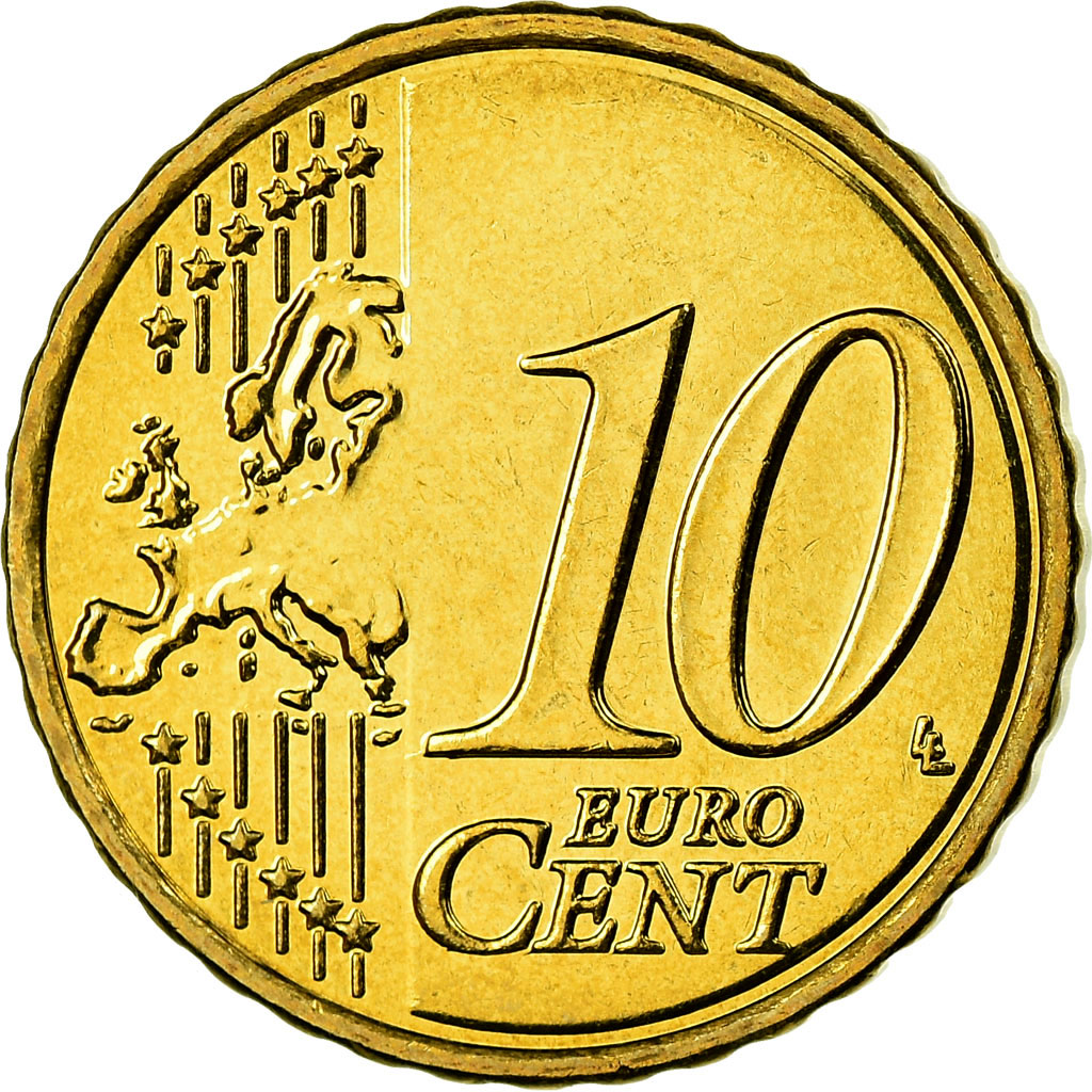 Greece, 10 Euro Cent, 2009, , Brass, KM:211 | European Coins