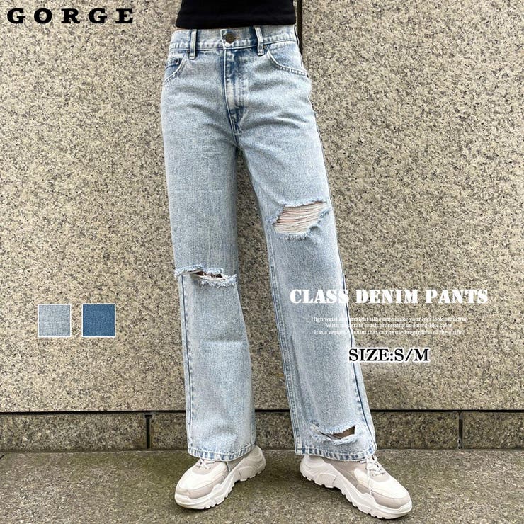 クラッシュデニムパンツ[品番：GORW0007004]｜GORGE （ゴージ）の