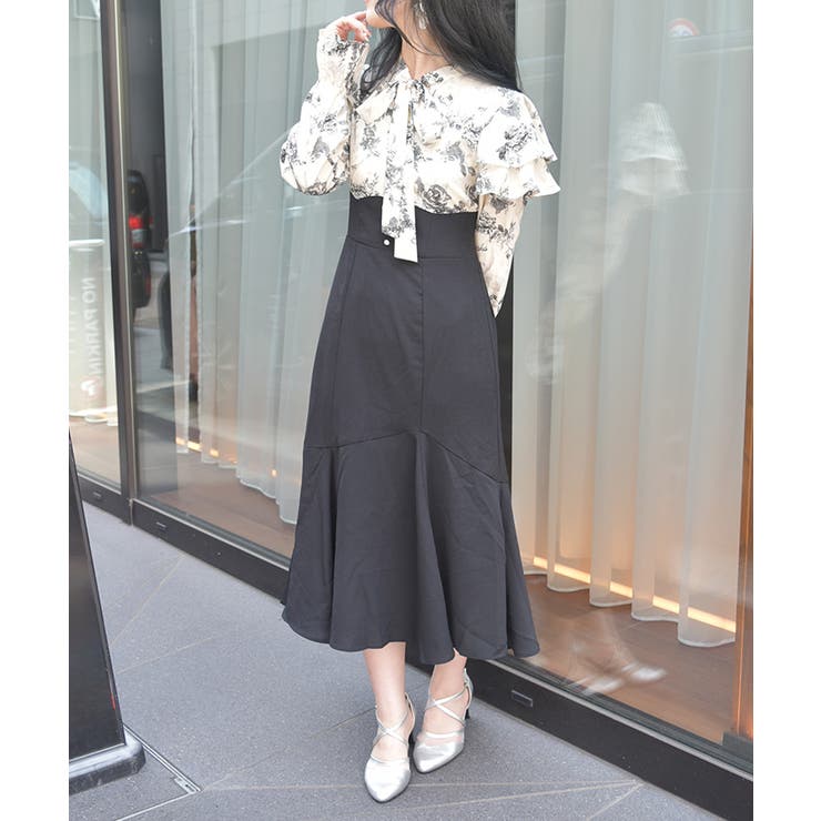 ボウタイドッキングワンピース[品番：IGAW0006860]｜axes femme