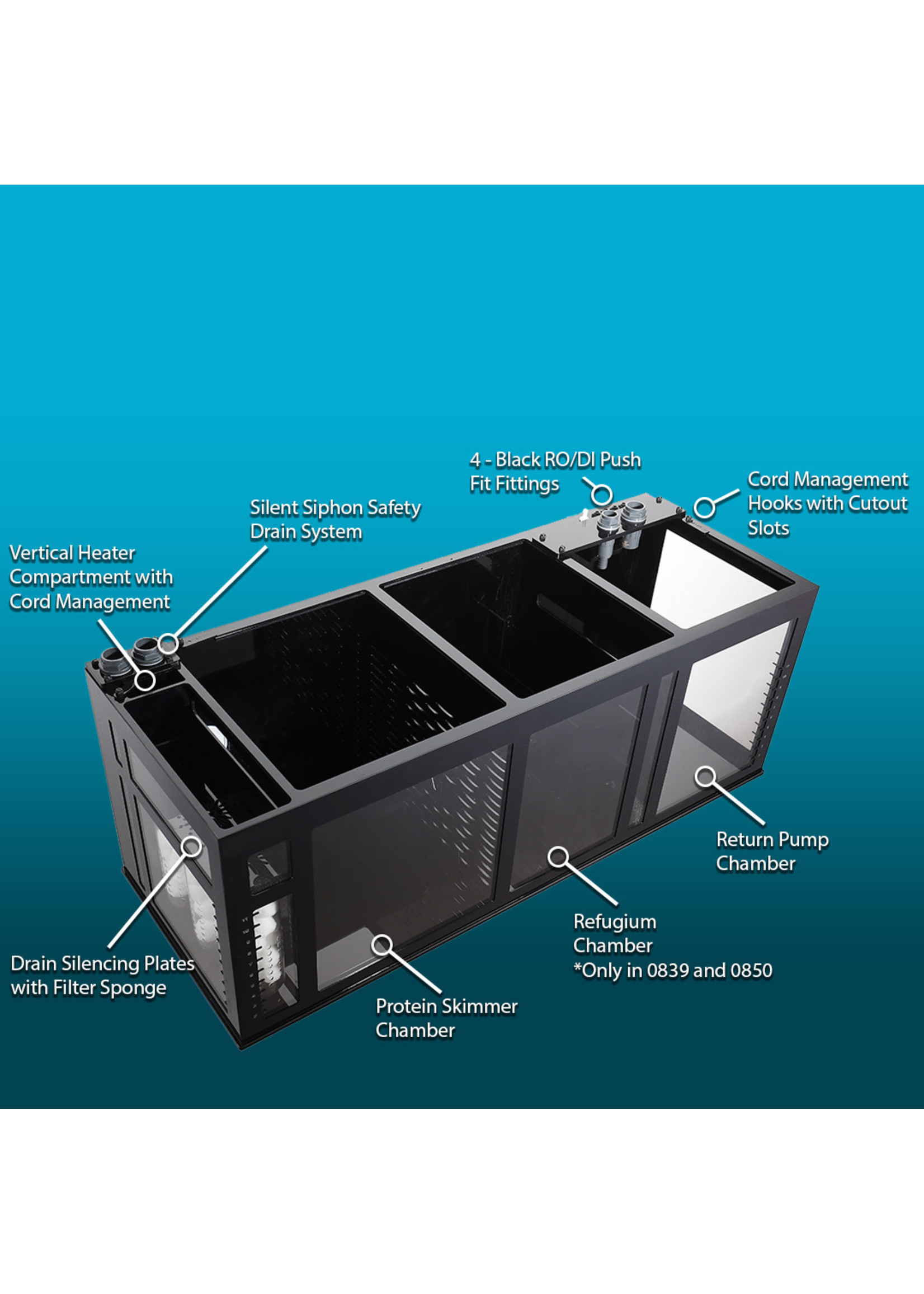 IM EXT 75 AQUARIUM COMPLETE REEF SYSTEM-RFS27 SUMP-MIGHTY XL PUMP