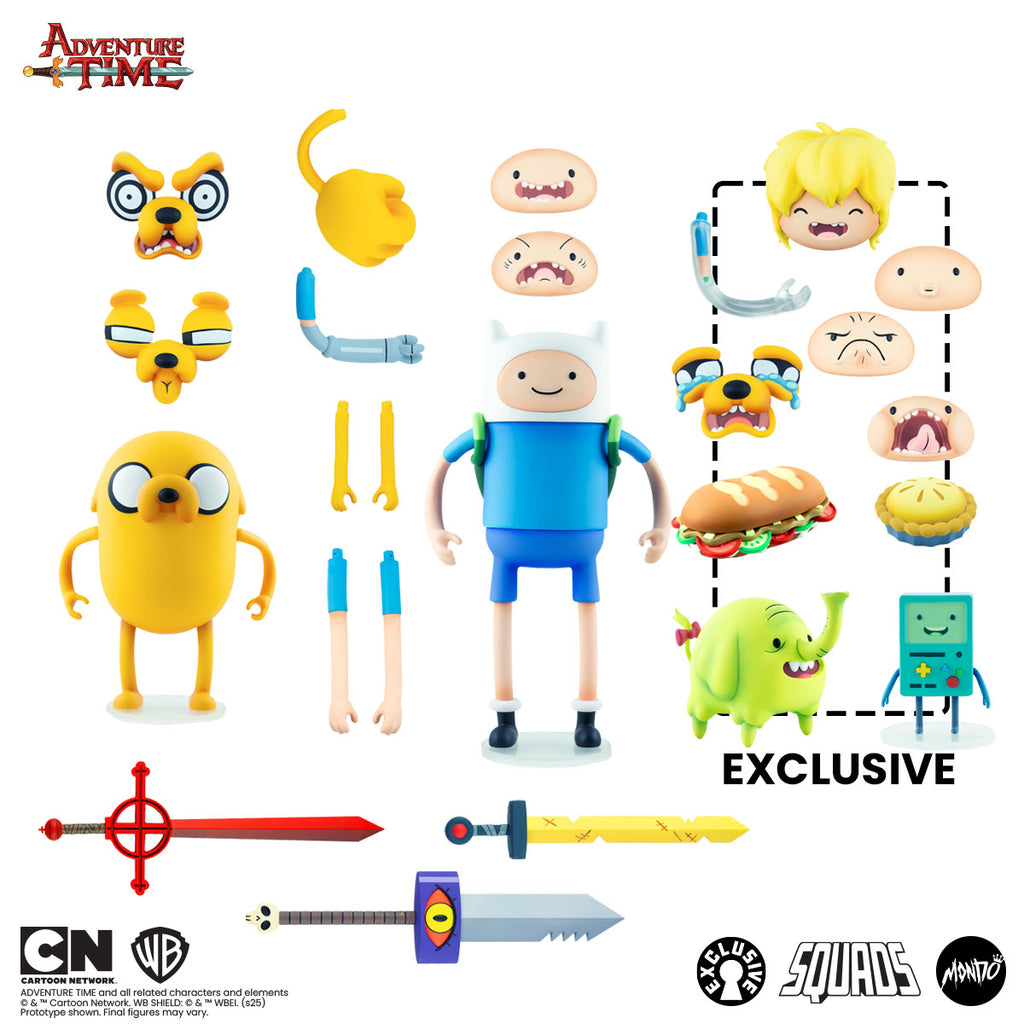 ADVENTURE TIME - Jake and Finn Figure Set (Mondo Squads) (On-Sale Info