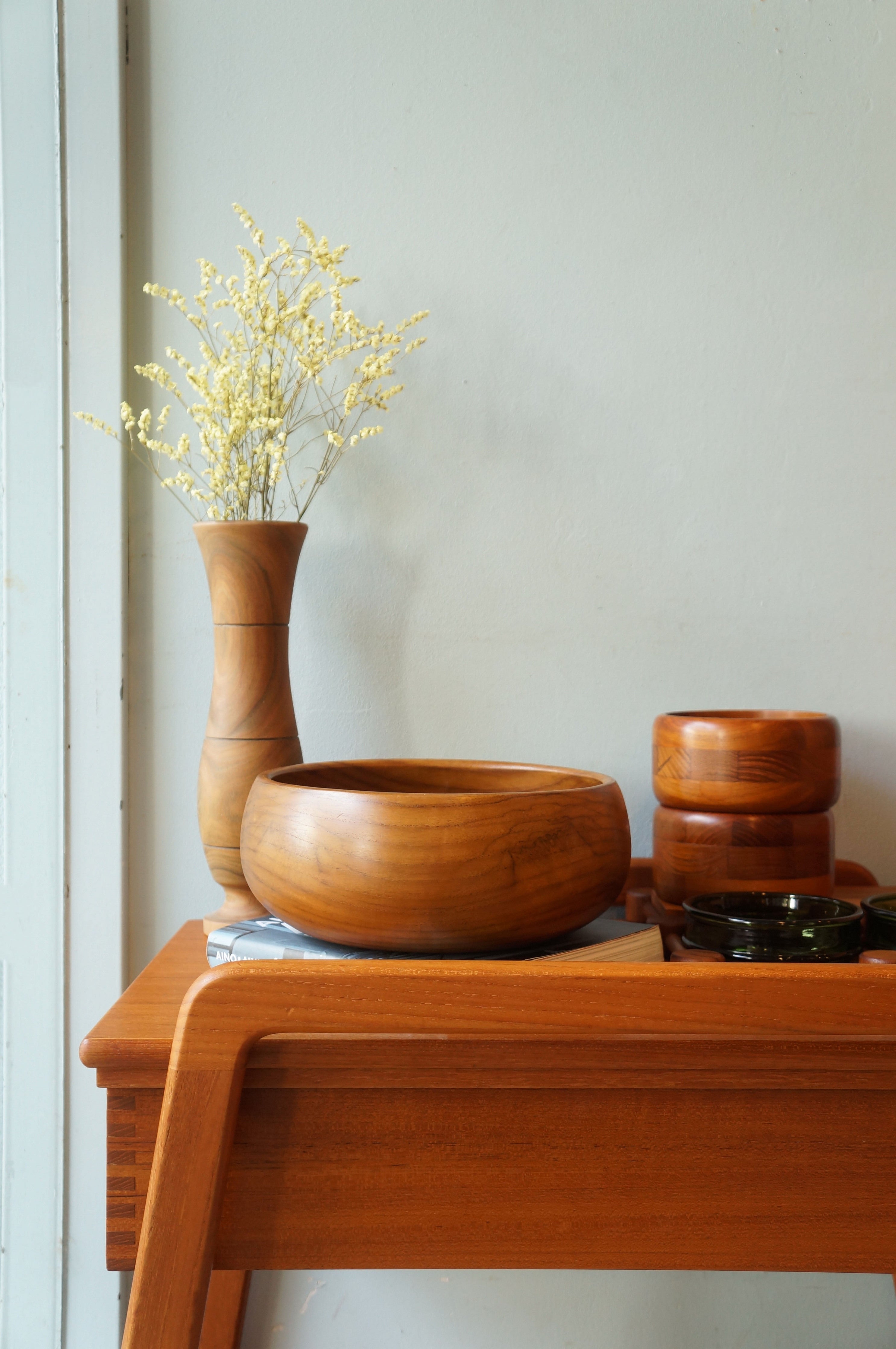 チーク材 ボウル ヴィンテージ 北欧スタイル/Teakwood Bowl