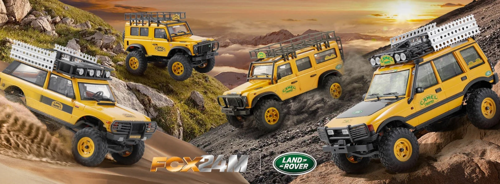 FMS 1:24 FCX24M ランドローバー ディフェンダーD110 キャメル