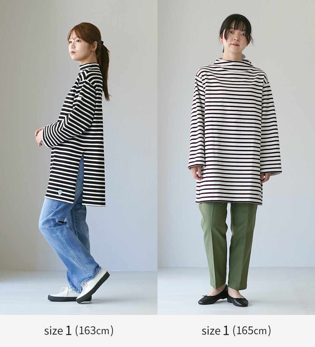 ORCIVAL（オーシバル） ＃B653 ボトルネック ロングスリーブ ドレス