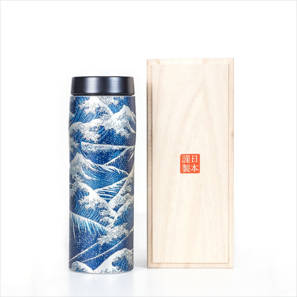 タイガー魔法瓶 アートボトル （大波/青） – Shop of Hokusai ｜ 北斎