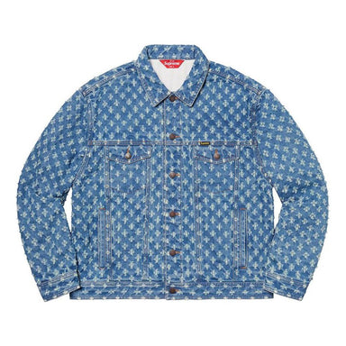 Supreme x New York Yankees Denim Trucker Jacket 'Teal Black' SUP