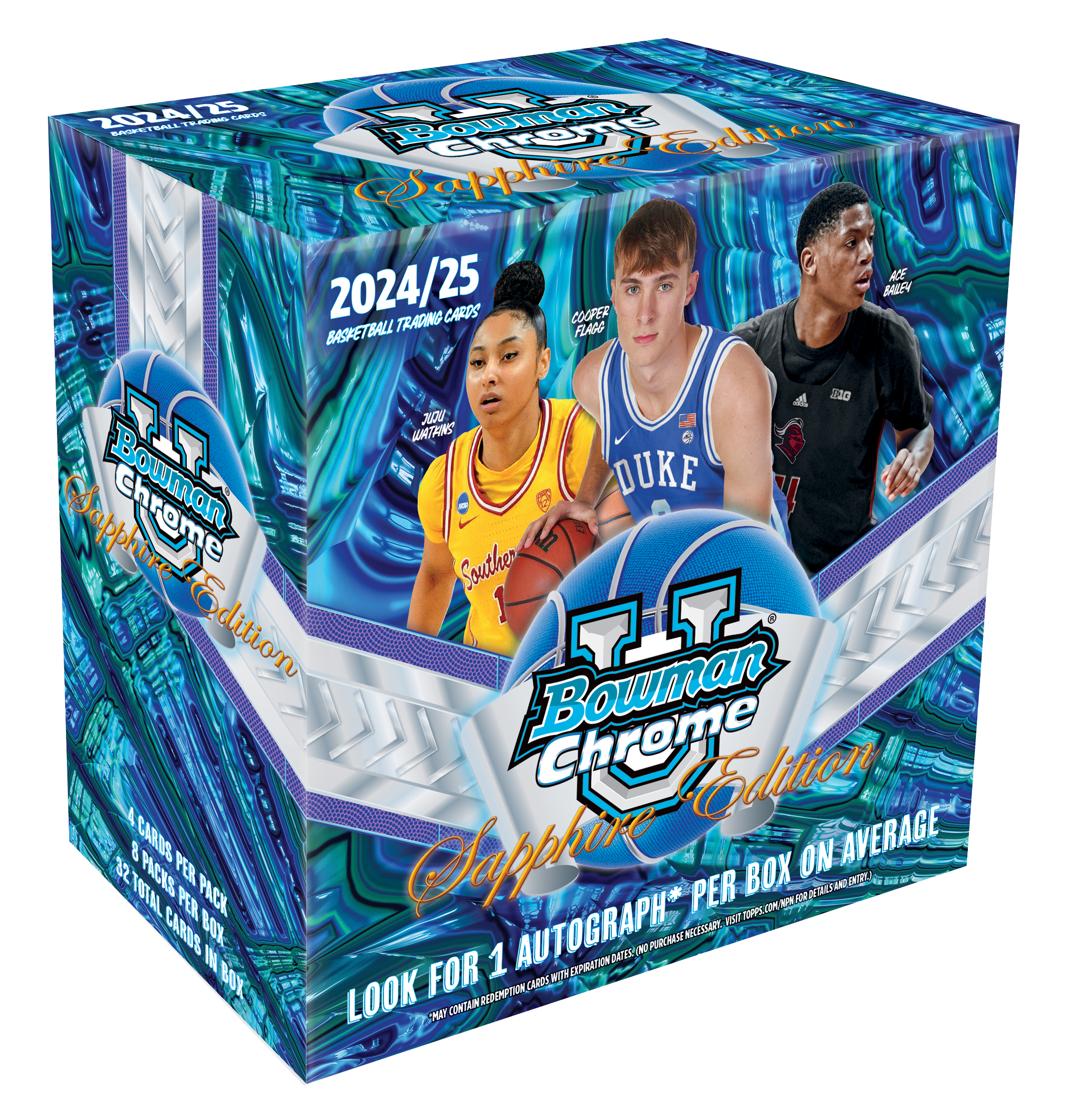 2024/25 Bowman University Chrome® Sapphire Basketball - Hobby Box