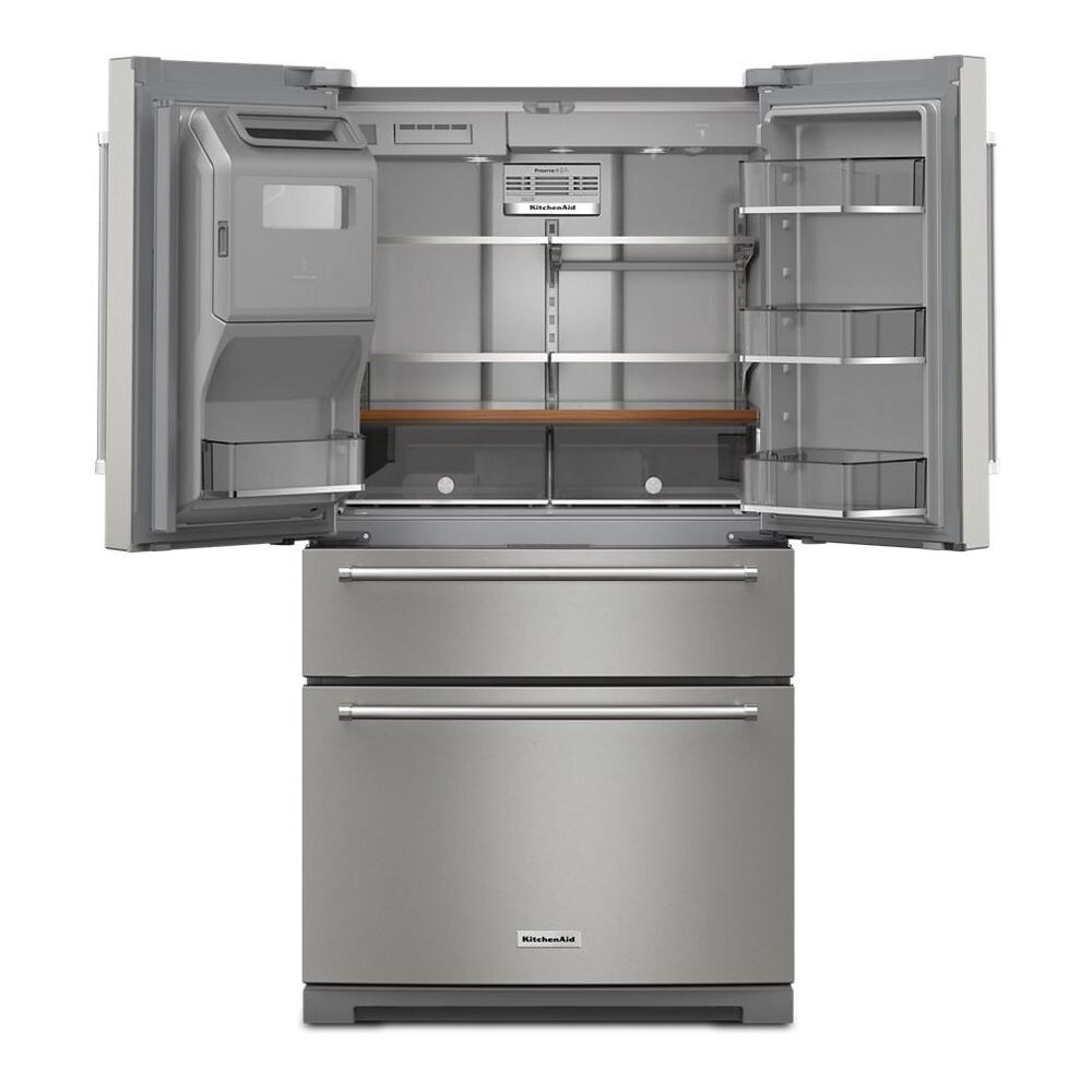 KitchenAid 26.2 cu. ft. French Door Refrigerator KRMF536RPS | Shop