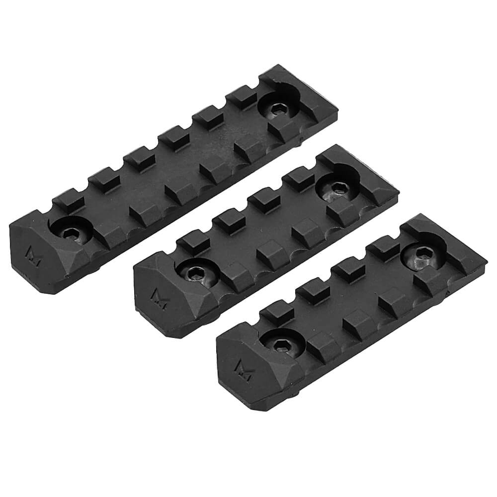 DYTAC 製 】M-LOK 対応 20mm レールセクション 強化ポリマー樹脂製 3枚