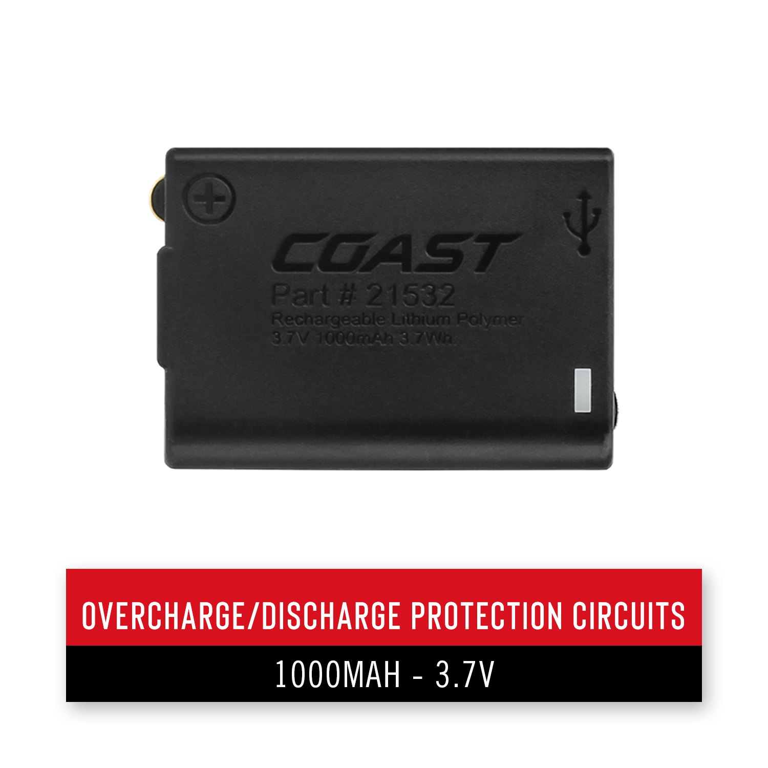 ZX350 Rechargeable Battery | COAST: Innovative LED Flashlights and
