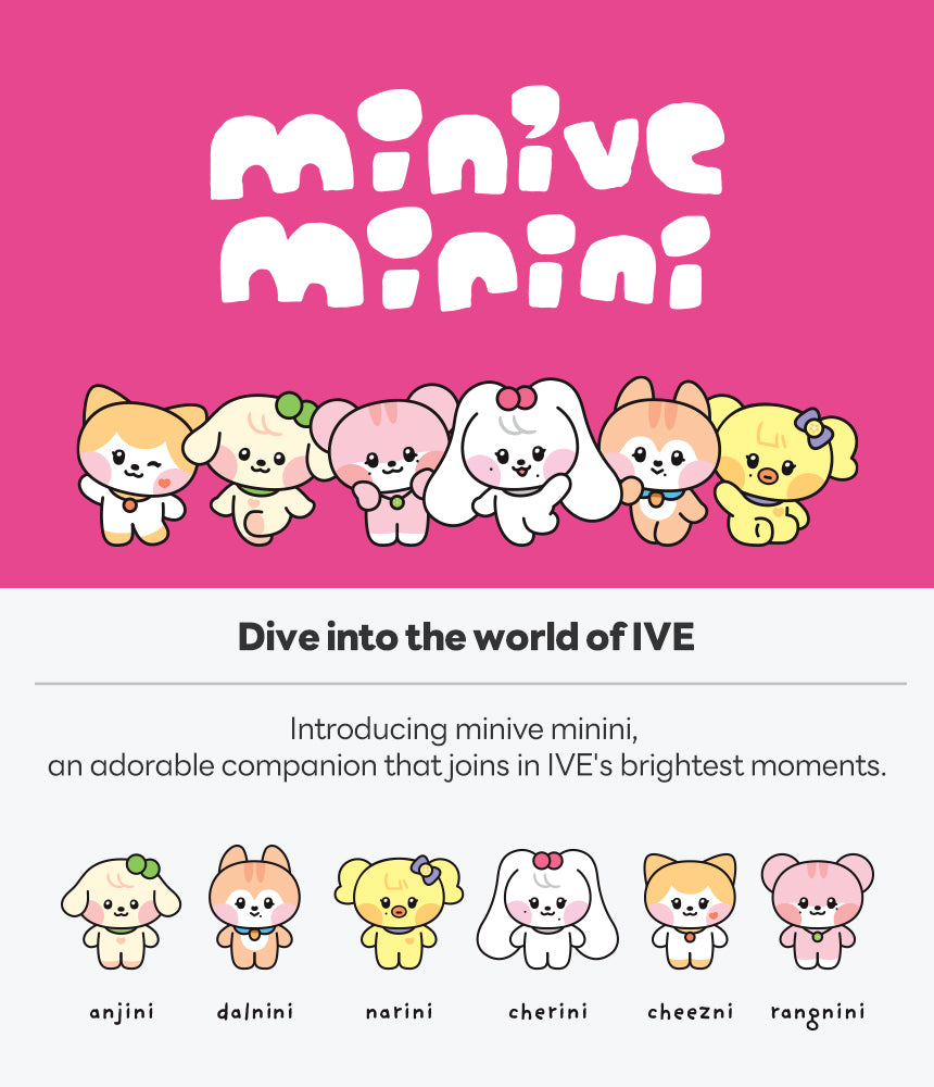 Line Friends IVE Minive Minini Flat Plush - CHEEZNI - NEW - Large