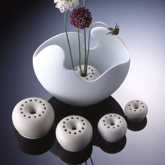 ライフシェルズ 花器(M) 花立て付 | 白山陶器直営オンラインストア