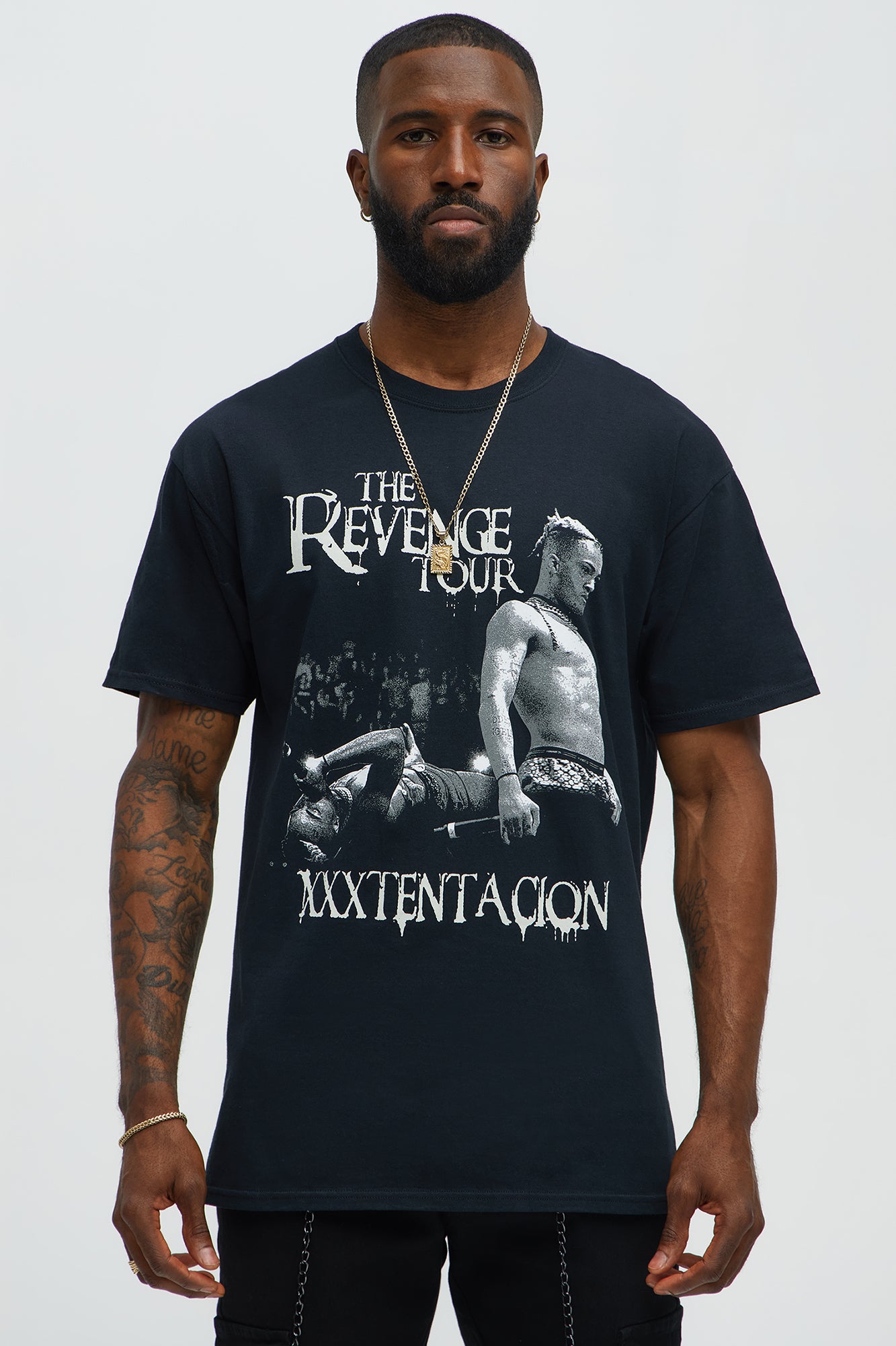 Xxxtentacion The Revenge Tour Short Sleeve Tee - Black | Fashion Nova
