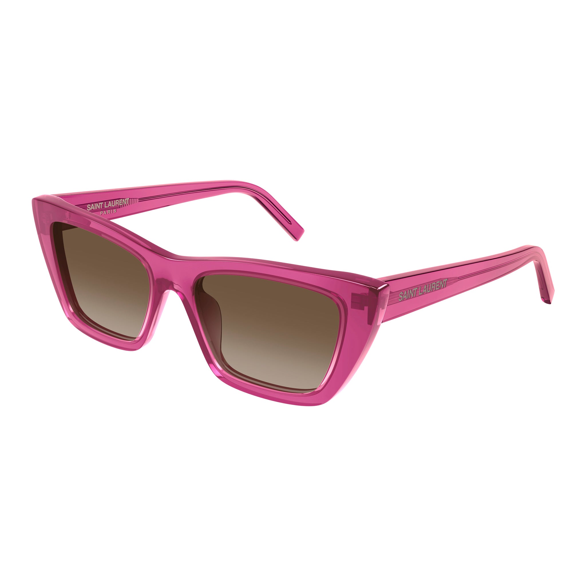 Saint Laurent Sl276mica Brown Female Cat-Eye Sunglasses | Eyewear