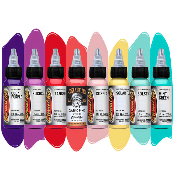 Bishop x Mister Cartoon Ink Set — Eternal Tattoo Ink — 6 4oz