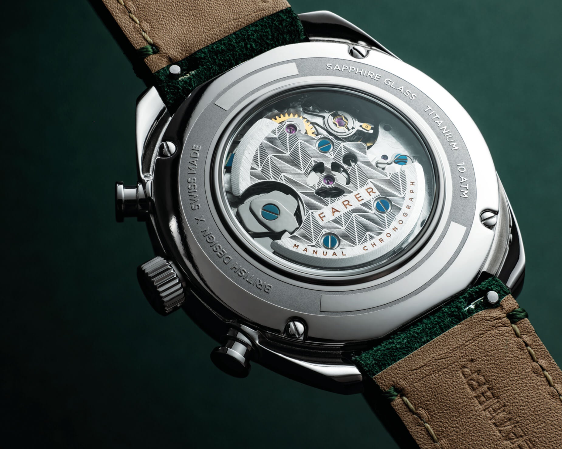 Farer - Moritz Green Titanium Chronograph - 41mm Swiss-Made Watch