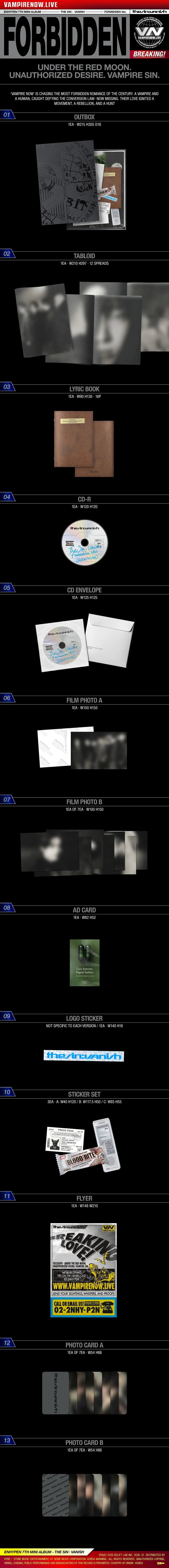 ENHYPEN 7th Mini Album - THE SIN : VANISH – Choice Music LA