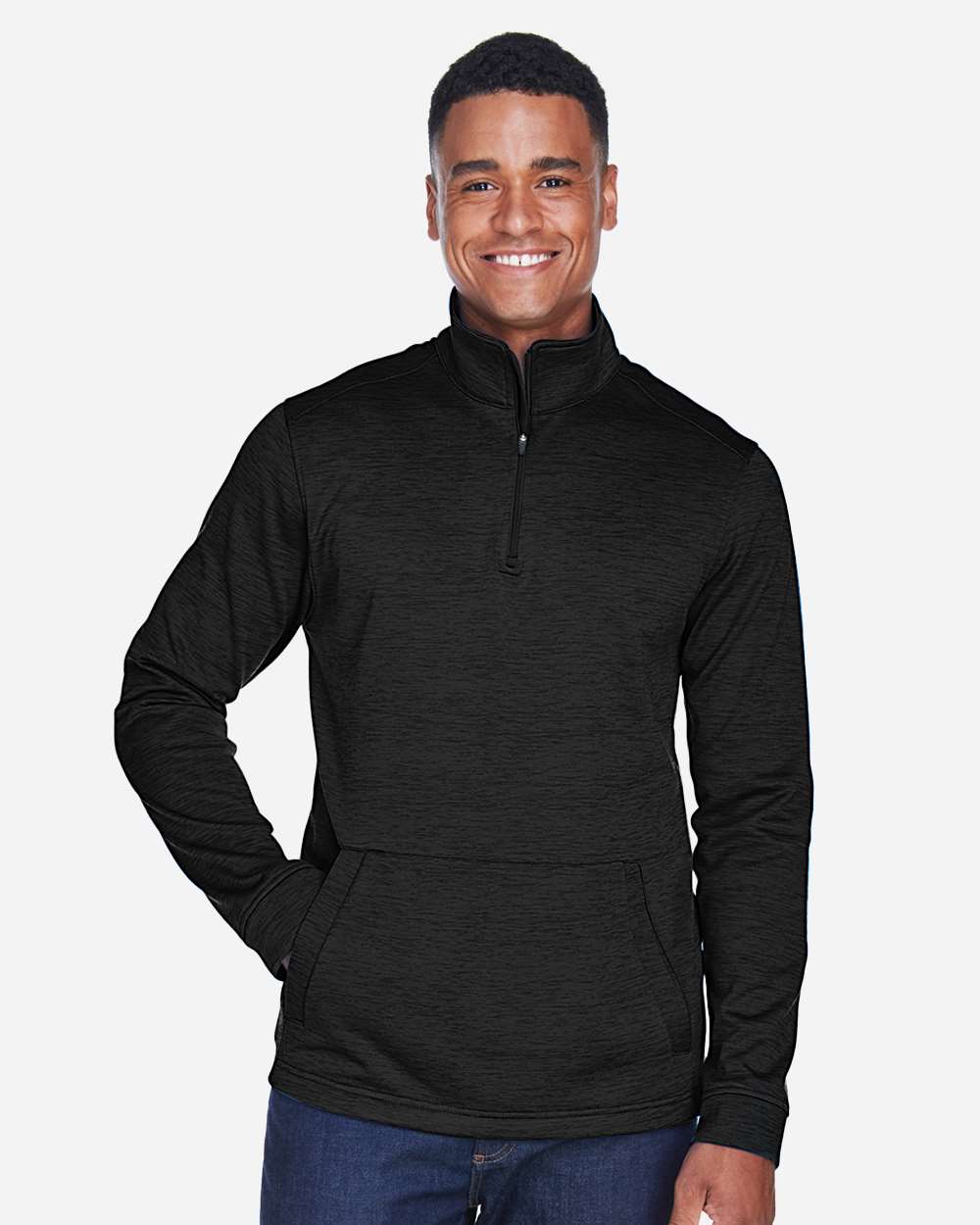 Devon & Jones DG798 - Men's Newbury Mélange Fleece Quarter-Zip