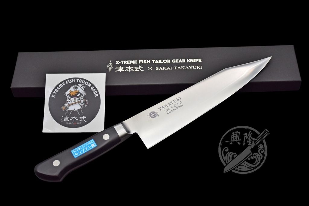 興隆刀剪行〕津本式x 堺孝行聯名商品鬼斬INOX 210mm