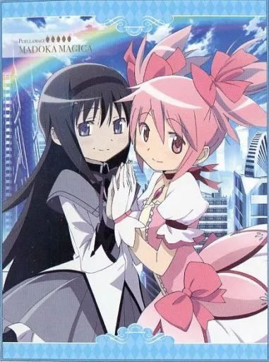 魔法少女まどか⭐︎マギカ ビッグバスタオル 鹿目 まどか　暁美 ほむら 魔法少女まどか☆マギカ ビッグタオル／鹿目まどか（花）: キャラ