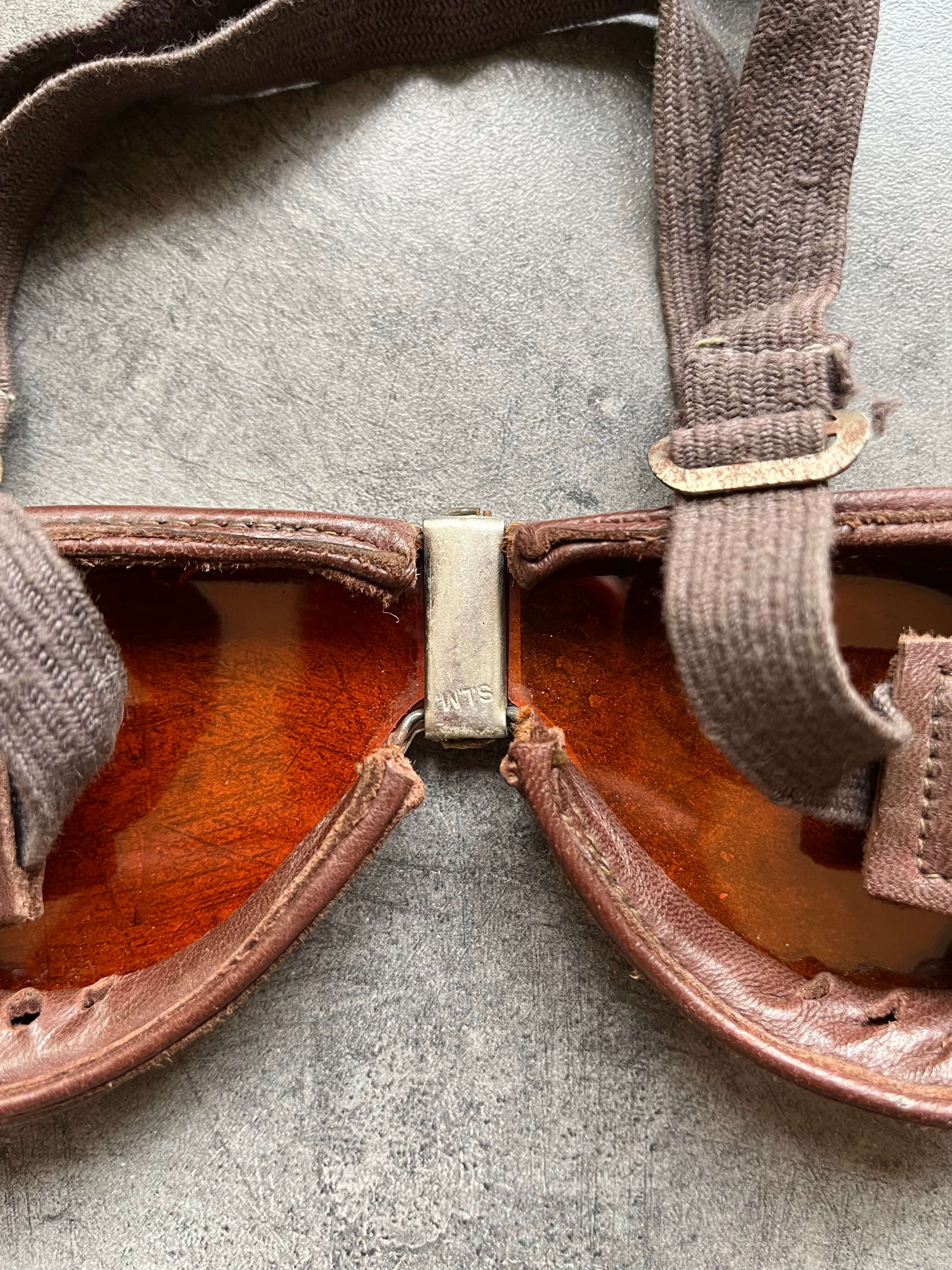 WW2 British Army Dispatch Riders Armoured Crew Goggles.