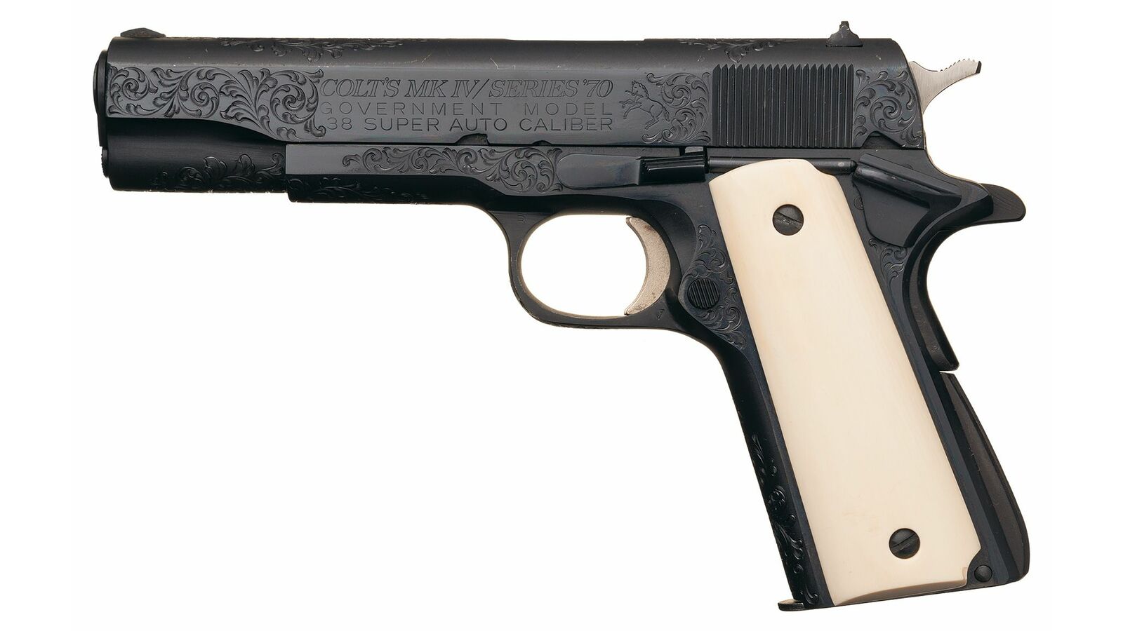 Factory Engraved Colt Mk IV Series 70 Government Model Pistol
