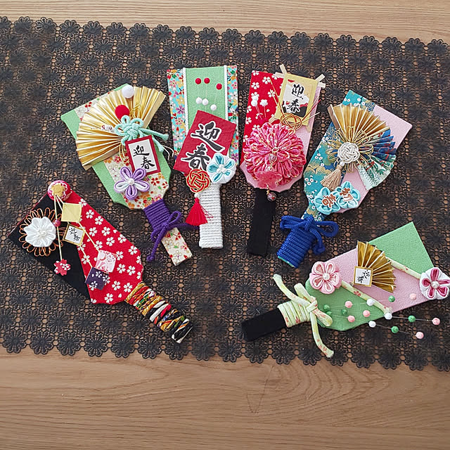 手作り 羽子板飾りのおしゃれなアレンジ・飾り方のインテリア実例