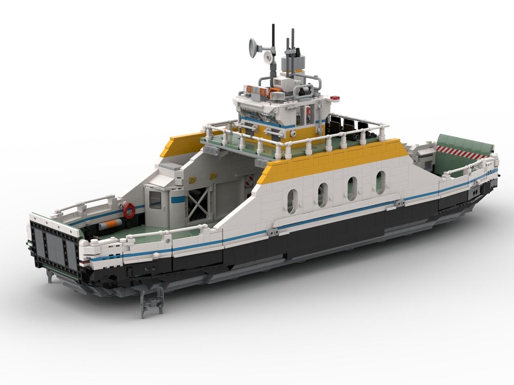 LEGO MOC Medium sized car ferry by jamesonk83 | Rebrickable