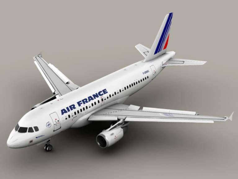 Air France Airbus A319 - 3D Model by Behr Bros