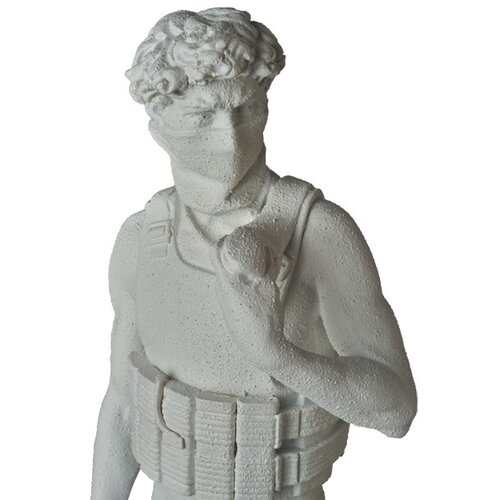 Suicide Man Sculpture (Gesso Edition) by Banksy x BRANDALISM X