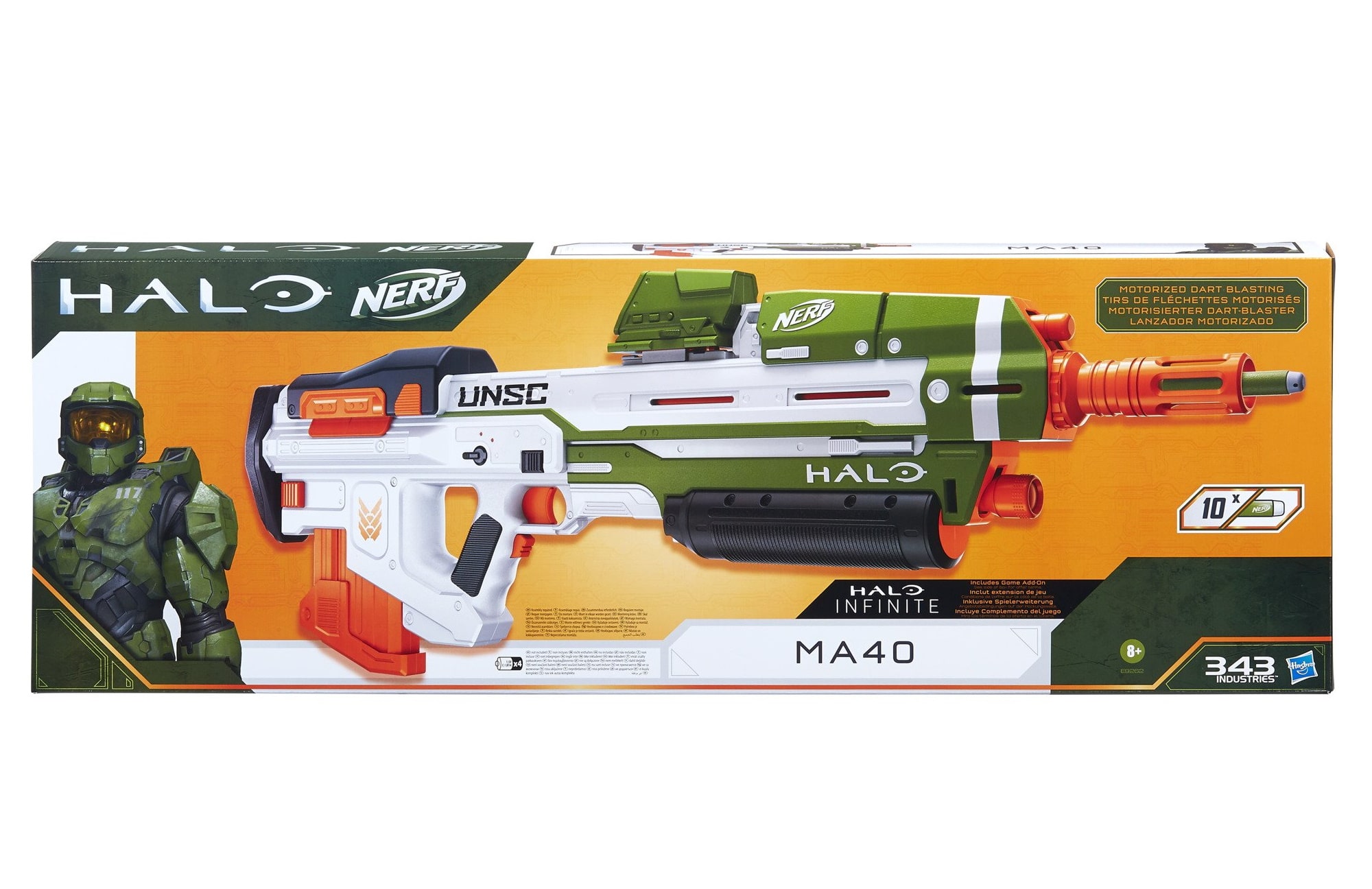 Nerf's Halo MA40 Assault Rifle is motorized and available for pre