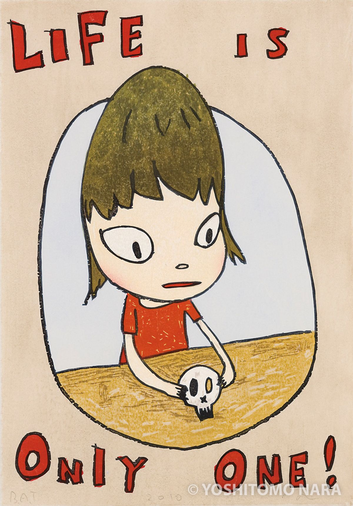 奈良美智 版画 life is only one! ED50 No.YNF5456 - Life is Only One
