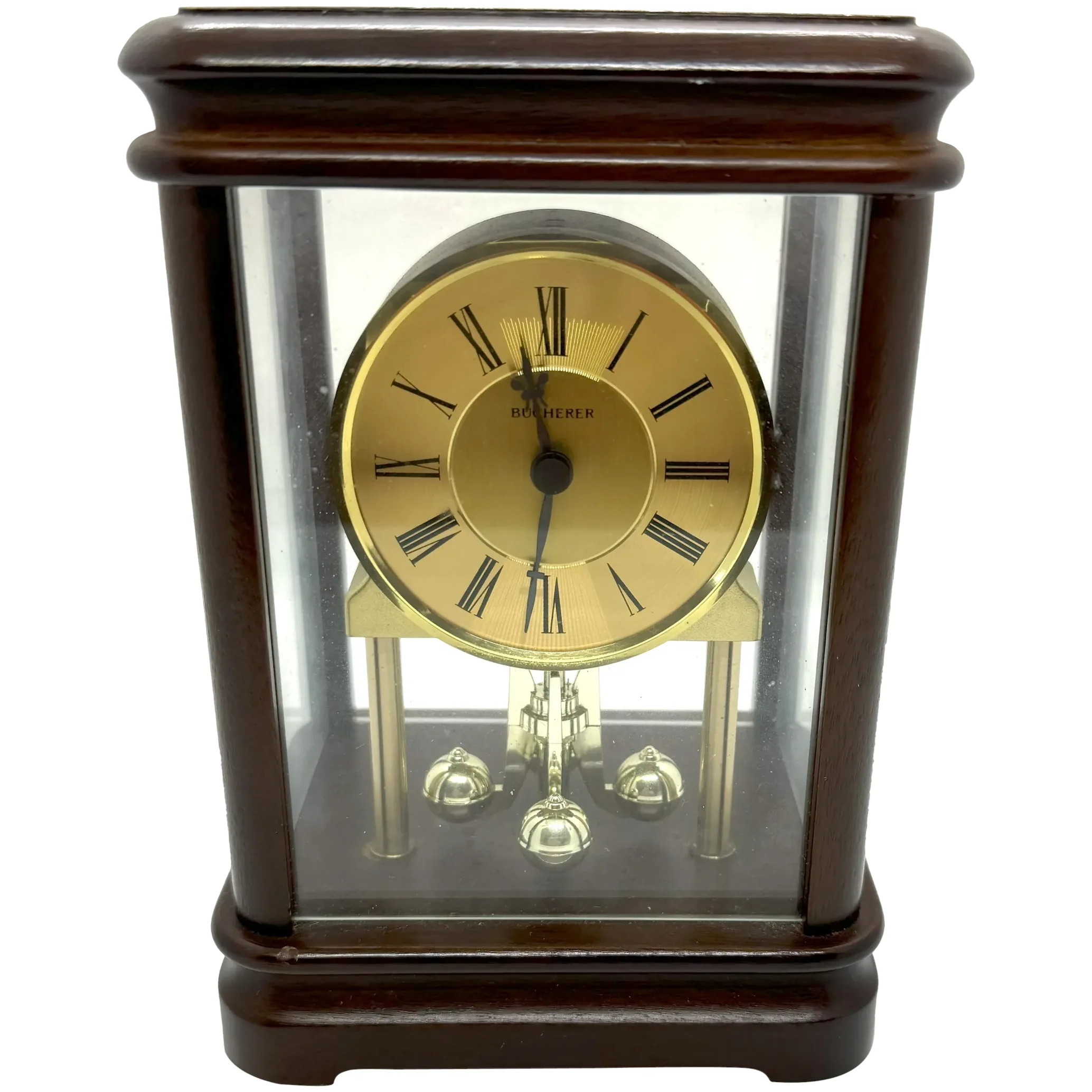 Bucherer Anniversary Clock - 9 Volt - West Germany. For Sale at