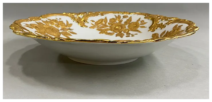 Antique Meissen Rococo Porcelain Shallow Centerpiece or Cabinet