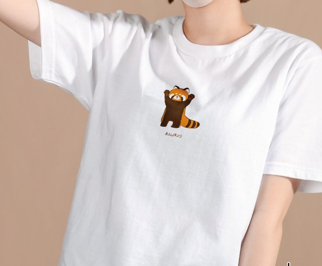 台湾 絶滅危惧種 T シャツ - レッサーパンダ（男女兼用） Onlygo 昂里