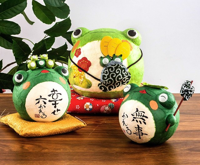 Japan's Kyoto dragon and tiger made frog creative cute desk