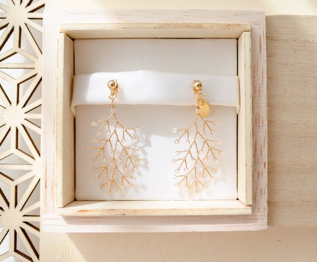小枝アクセサリー wire accessory 青時雨(aoshigure) 小サイズ 艶消し