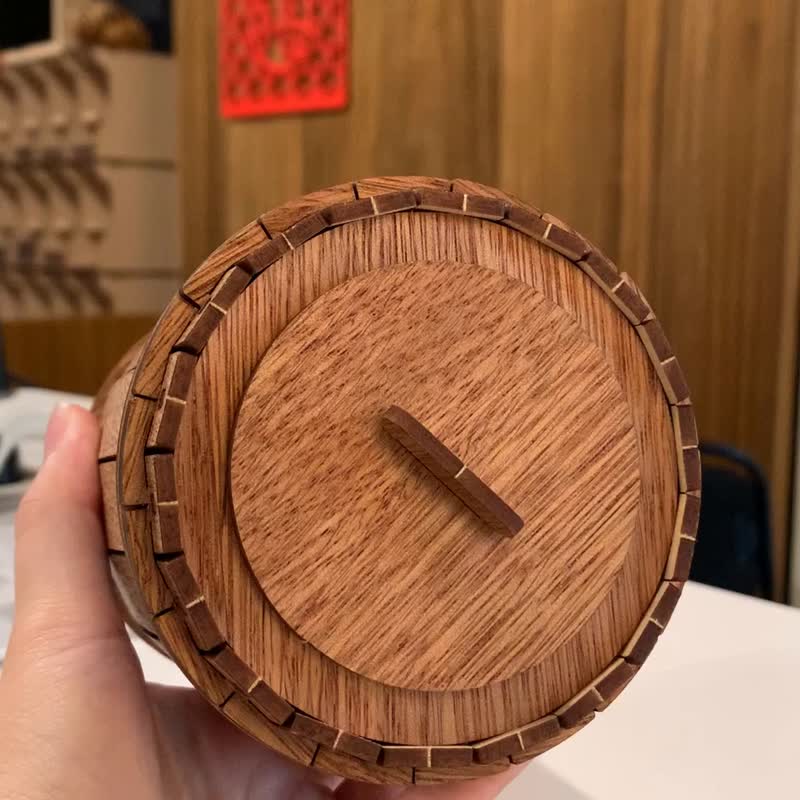 台湾 【手作りDIY】オーク樽型貯金箱でクリエイティブな卒業祝いを J