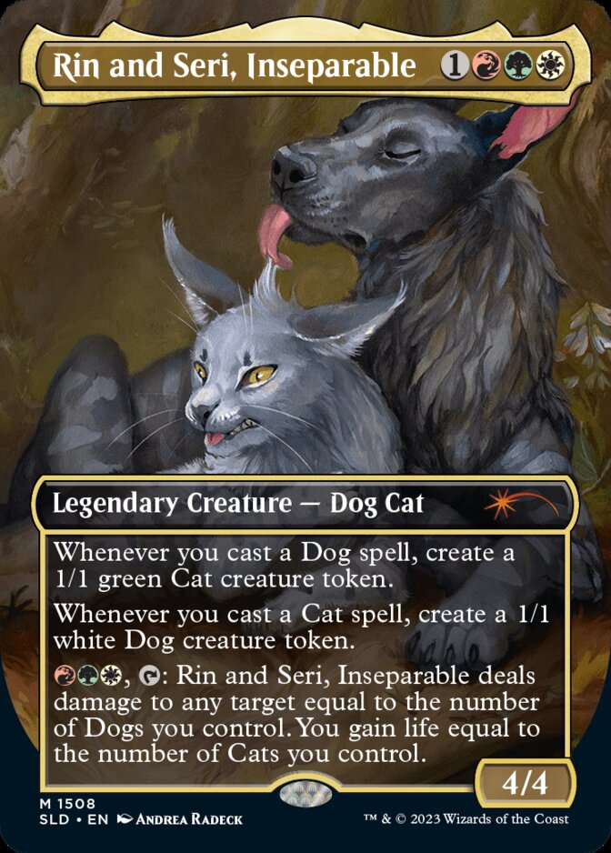 Rin and Seri Inseparable-Raining Cats and Dogs, Secret Lair (SLD)