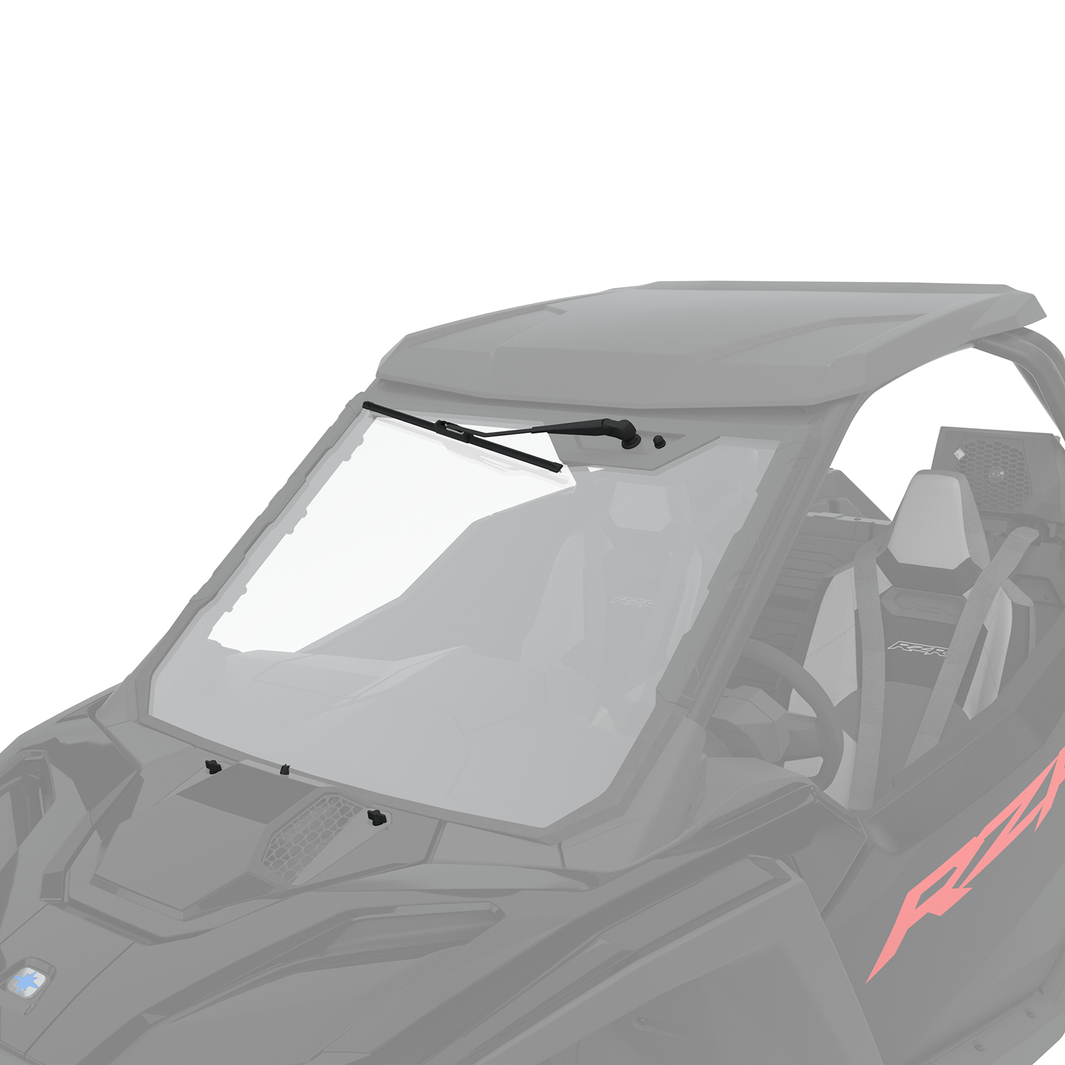 Full Front Windshield, Glass, for RZR SxS | Polaris RZR