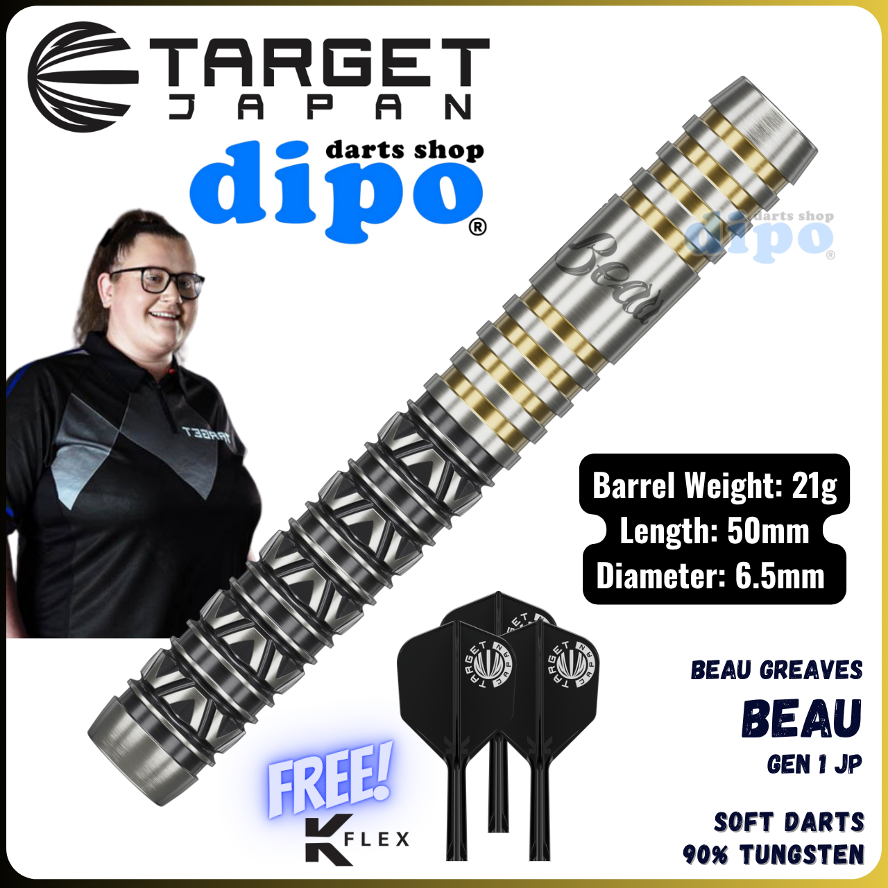 TARGET BEAU GREAVES JAPAN EDITION - TARGET Soft Darts | Dipo Darts