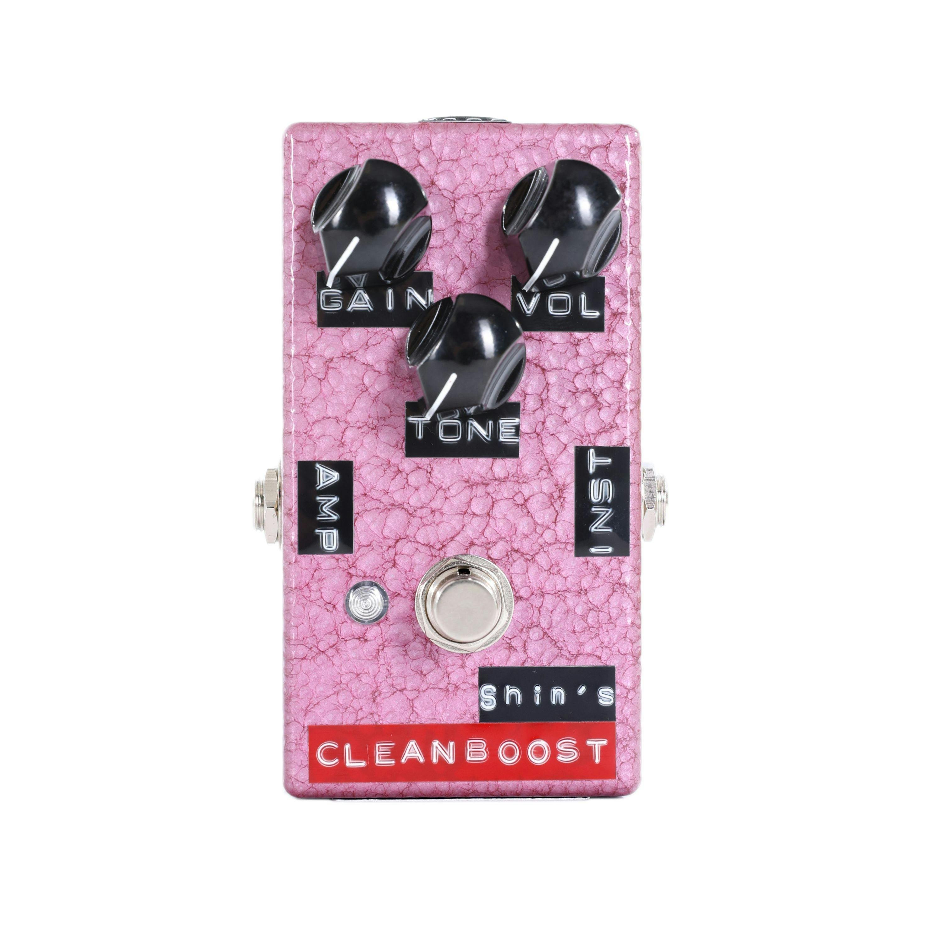 Shin's Music Clean Boost Pedal in Vintage Raspberry - Andertons