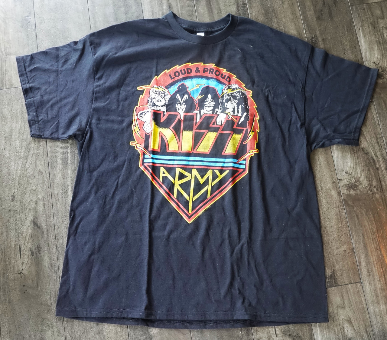 KISS Army Loud and Proud Unmasked Tshirt