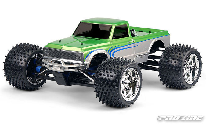 Pro-Line 1972 Chevy C10 Long Bed Clear body T / E-Maxx / Revo