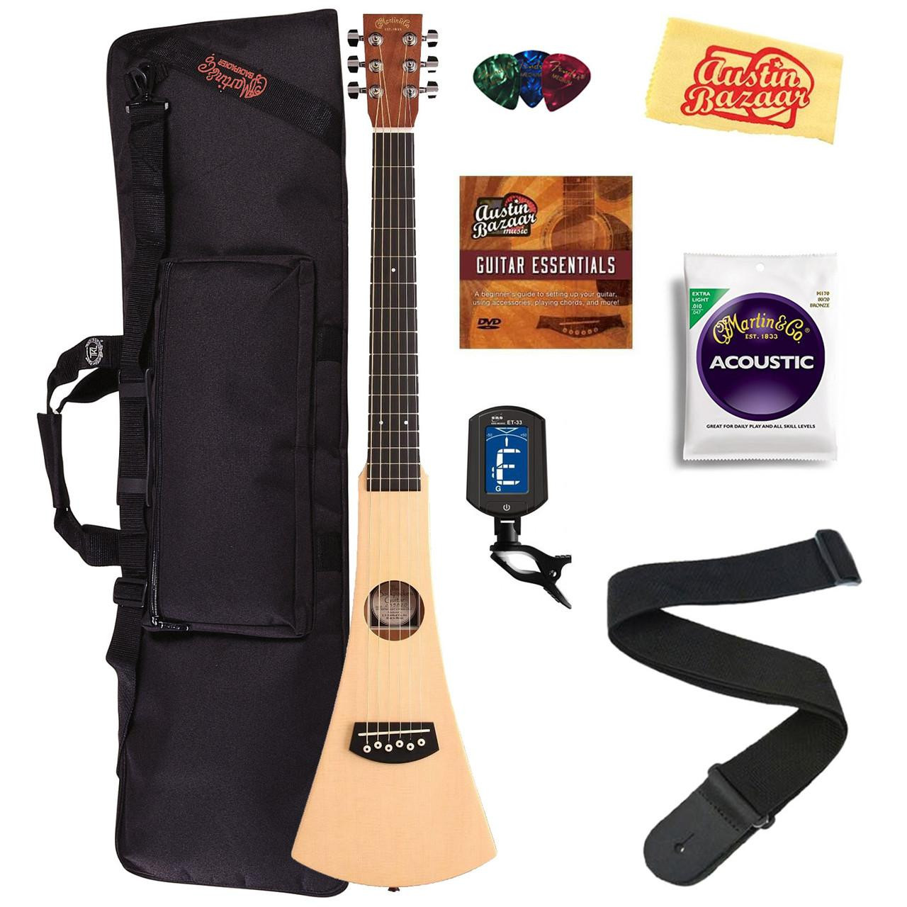 Martin Steel String Backpacker Travel Guitar w/ Gig Bag