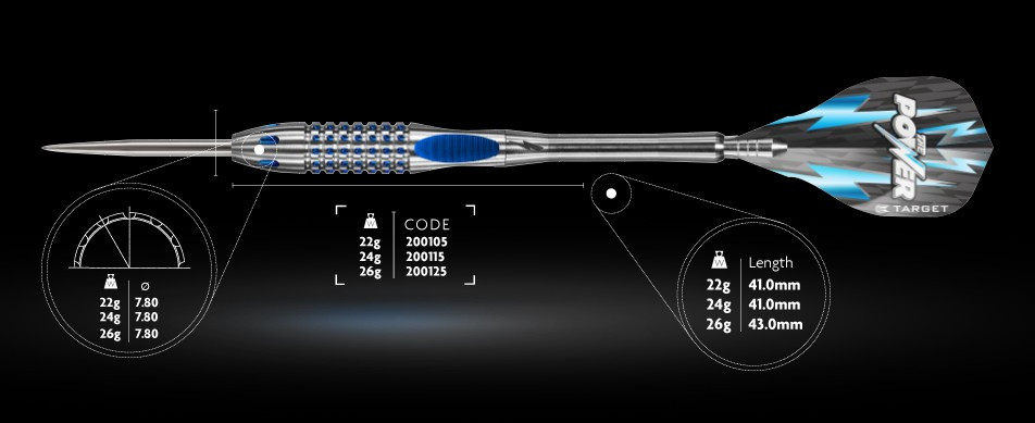 Target - The Power - Phil Taylor 9Five Gen2 Steel Tip Dart - 26g