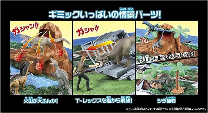 Ania Jurassic World Large Dinosaur Kingdom Isla Nublar Map Set